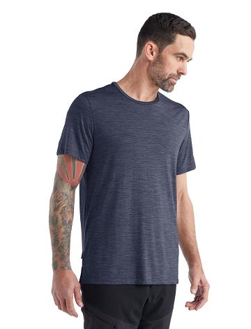 T Shirts Icebreaker Merino Sphere II Corta Sleeve Homme Bleu | FR 1153UZGT